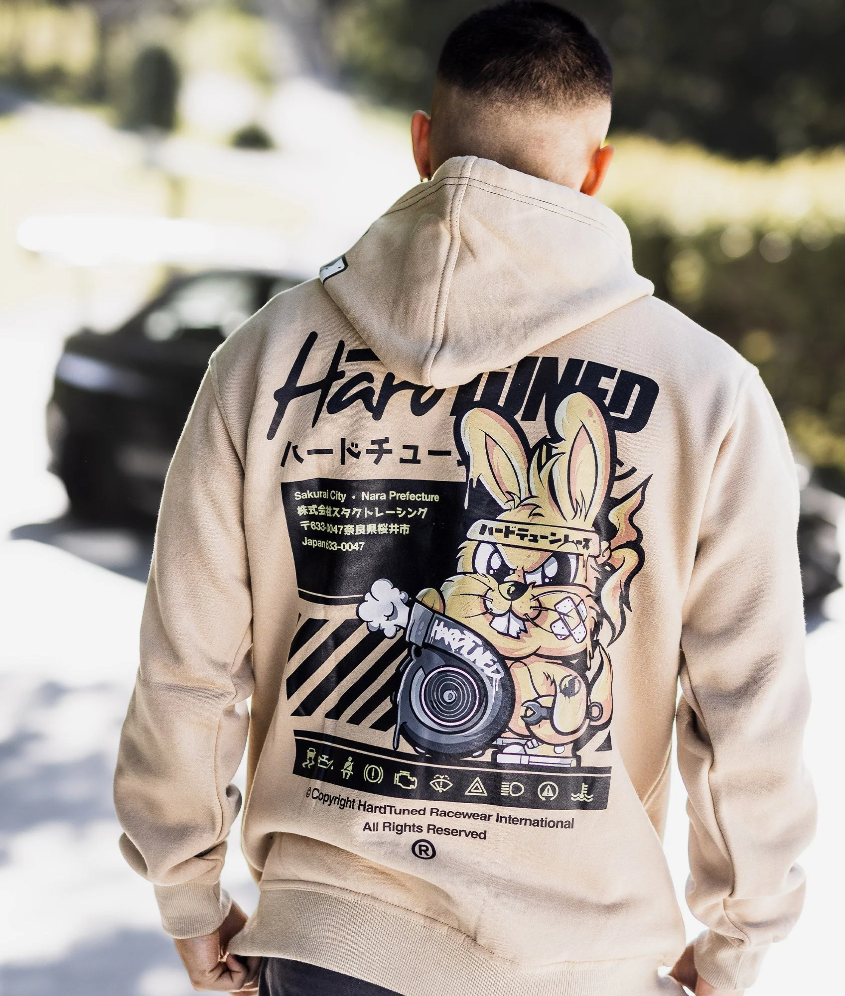 Turbo Bunny Hoodie - Tan - Image 2