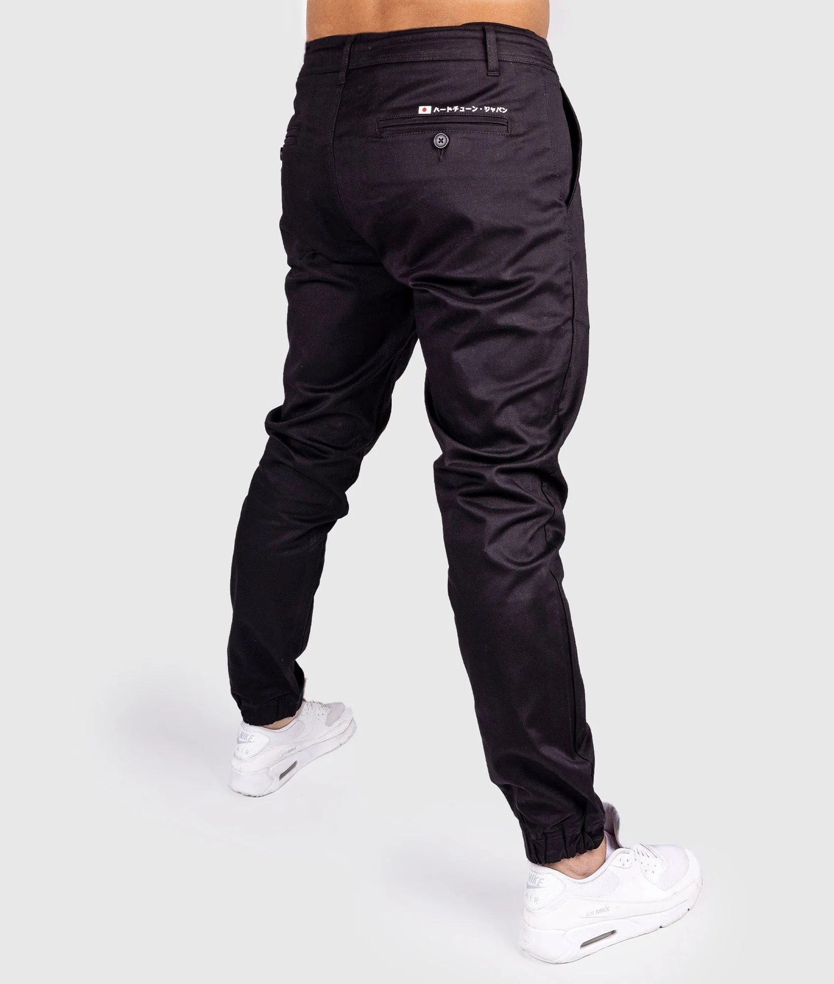 HardTuned Grid Cuffed Chinos - Black - Image 2