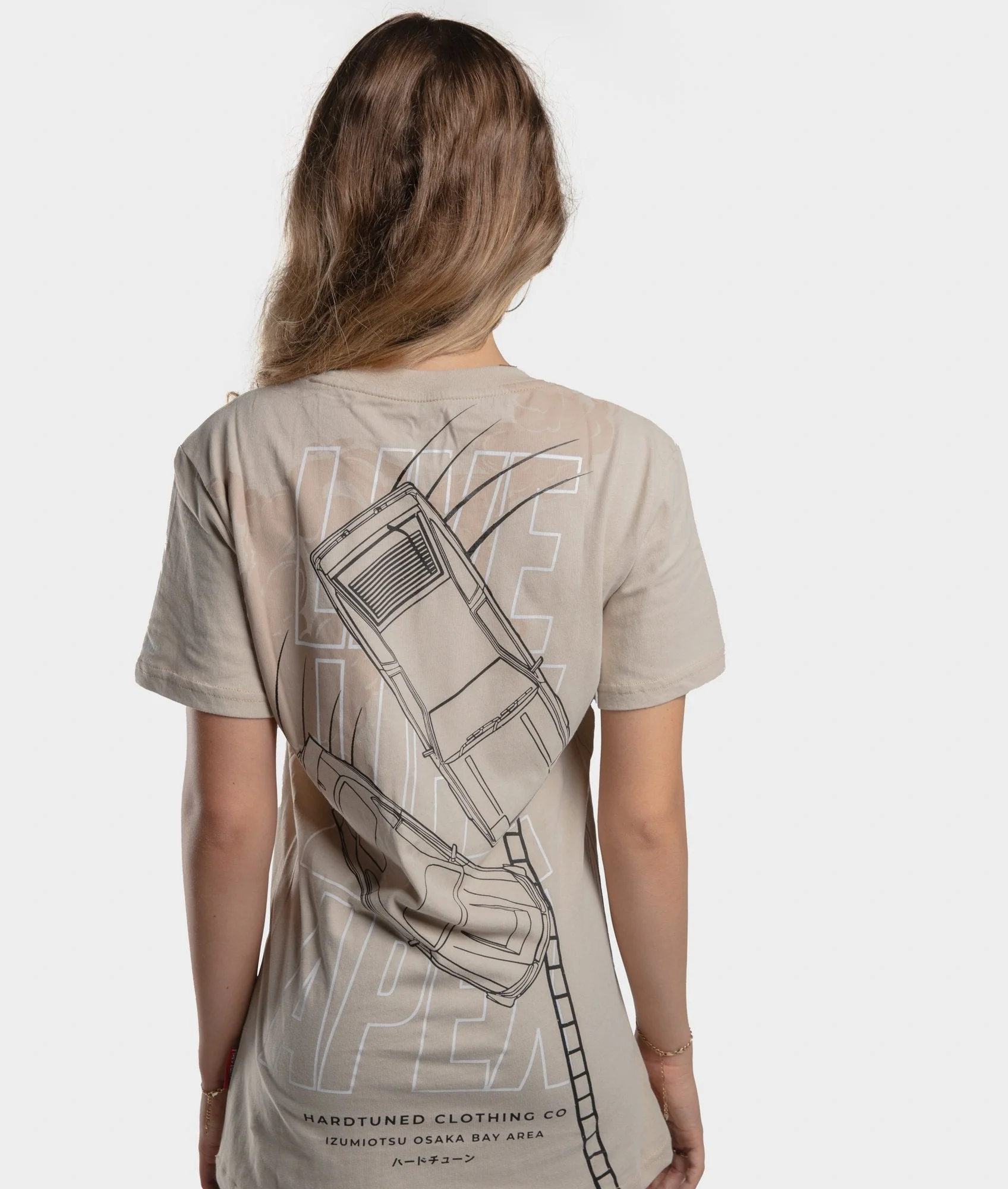 Womens Life on the Apex Tee - Tan